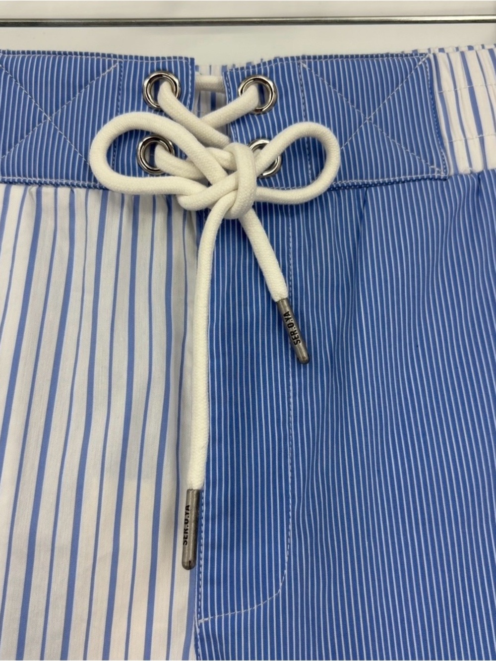 SER.O.YA Ziggy Shorts in Blue White Stripe Combo Men’s Size M NWT - Picture 6 of 8